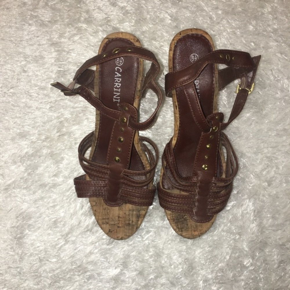 🔸 Carrini Cork Wedges